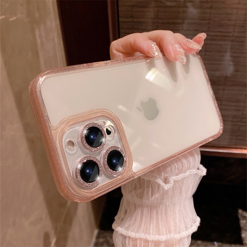 Capa para iPhone Case Glitter Lens