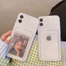 Capa iPhone Transparente com Porta Cartão